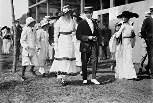 Polo Prints: At Polo game: Angelica Brown, Mrs. W.R. Vanderbilt, Jr. 1914. Creator: Bain News Service
