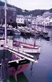 Fishing Boat Prints: Polperro Harbour, Cornwall, c1955. Creator: Arthur Charles Kirby Ware