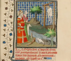 Tyrant Prints: Polycrates Hanged, ca 1413-1415