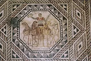 Charioteer Gallery: Polydus Mosaic charioteer, Trier, c3rd century