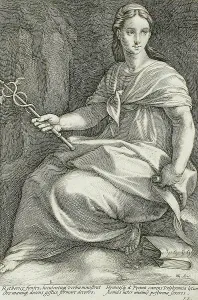 Goltzius Hendrick Prints: Polyhymia, 1592. Creator: Hendrik Goltzius