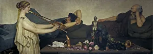 Siesta Prints: Pompeian Scene or The Siesta. Artist: Alma-Tadema, Sir Lawrence (1836-1912)