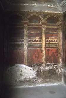 Ancient City Collection: Pompeii, architectural fresco, c1st century