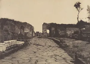 Pompeii, Pompeys Lane, Tomb Monument of Mamia, ca. 1853
