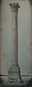 Prangey Girault De Gallery: Pompeys Column, Alexandria, 1842. Creator: Joseph Philibert Girault De Prangey
