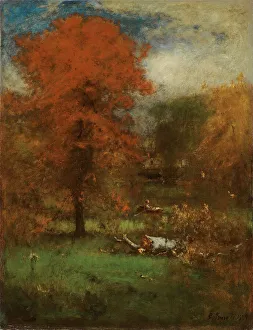 Rowing Gallery: The Mill Pond, 1889. Creator: George Inness