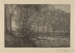 Wolf Henry Prints: The Mill Pond, 1902. Creator: Henry Wolf