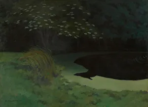 Schwitzerland Collection: The Pond (Honfleur), 1909. Creator: Vallotton, Felix Edouard (1865-1925)