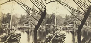 Catskills Collection: The Mill Pond near Laurel House, 1869 / 1901. Creator: Anthony & Company