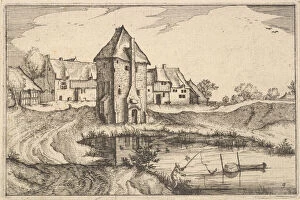Brabant Gallery: The Pond, plate 9 from Regiunculae et Villae Aliquot Ducatus Brabantiae, ca. 1610