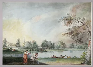 Ivan Alexeyevich 1779 1848 Prints: The Ponds before the Urban Estate of Count Alexei Kirillovich Razumovsky in Moscow