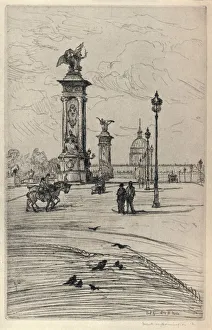 Armington Prints: The Pont Alexandre III, 1915. Artist: Frank Milton Armington