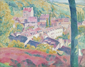 Emile Prints: Pont-Aven Seen from the Bois d'Amour