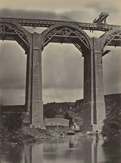 Pont-de-Buis, on the Doufine, France, c. 1865. Creator: Jules DuClos (French)