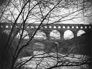 Pont du Gard, Provence, France, 1937. Artist: Martin Hurlimann Pont du Gard, Provence, France, 1937. Artist: Martin Hurlimann