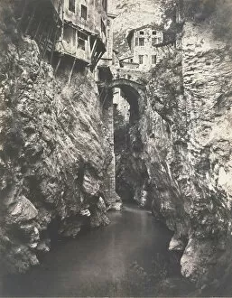 Ravine Collection: Pont en Royans, ca. 1859. Creator: Edouard Baldus