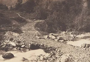 Pyrenees Prints: Pont de l ardoise pris en revenant de la cascade des Parisiens, Luchon, 1853