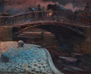 Moon Light Prints: Pont de l Ecluse, 1898-1901. Creator: Kreuger, Nils (1858-1930)