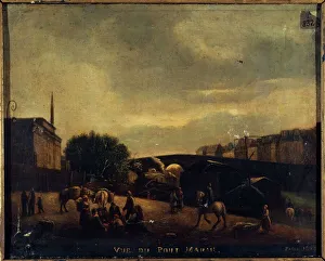 1st Arrondissement Prints: Pont Marie, in 1830, current 1st arrondissement, 1830. Creator: Unknown