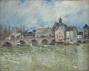 Wind Prints: The Pont de Moret-sur-Loing, flood time, c1889. Creator: Sisley, Alfred (1839-1899)