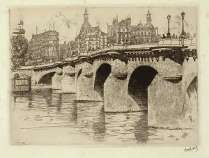 Tonalism Prints: Pont Neuf, No. 2, c1900-1938. Creator: George Charles Aid