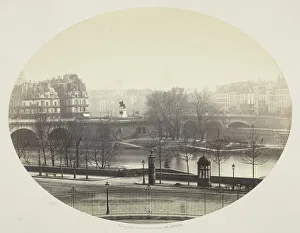 Soulier Charles Prints: The Pont Neuf in Paris, 1860 / 75. Creator: Charles Soulier