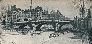 David Young Gallery: Pont Neuf: plate one from the Paris Set, 1904. Artist: David Young Cameron