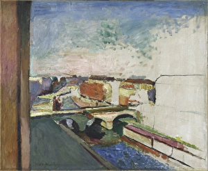 Saint Michel Prints: Pont Saint-Michel, c1900. Creator: Henri Matisse