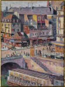 5th Arrondissement Prints: Pont Saint-Michel and the Quai des Orfevres around 1905. Creator: Unknown