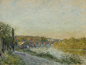 Alfred 1839 1899 Prints: The Pont de Sevres at the end of the day