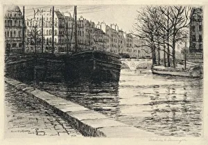 Armington Prints: The Pont St Michel, 1915. Artist: Caroline Helena Armington