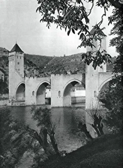 Pont Valentre, Cahors, France, 1937.Artist: Martin Hurlimann Pont Valentre, Cahors, France, 1937.Artist: Martin Hurlimann