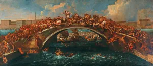 Laguna Veneta Prints: Ponte dei Pugni in Venice. Creator: Liberi, Pietro (1605-1687)
