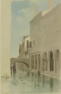 The Ponte della Panada in Venice, 1851. Creator: Carl Theodor Reiffenstein