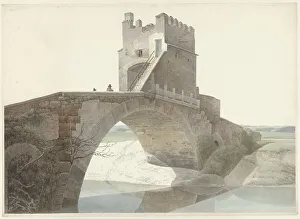 The Ponte Salario, near Rome, c.1809-c.1812. Creator: Josephus Augustus Knip
