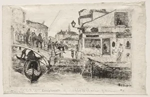 Otto H Bacher American Prints: Ponte Tolentine, 1880. Creator: Otto H. Bacher (American, 1856-1909)