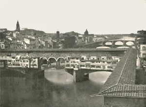 River Arno Prints: The Ponte Vecchio, Florence, Italy, 1895. Creator: W &s Ltd