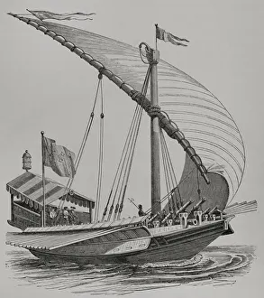 Speed Prints: Pontifical galley equipped with large stays