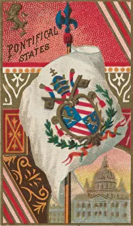 Keys Gallery: Pontifical States, from Flags of All Nations, Series 1 (N9) for Allen &