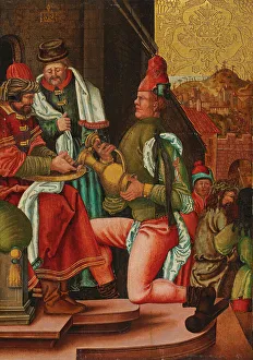 Jesu Prints: Pontius Pilate Washes His Hands, 1521. Creator: Swabian master (active ca. 1500)
