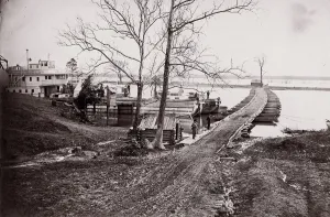 Andrew J Russell Prints: Pontoon Bridge, 1861-65. Creator: Andrew Joseph Russell