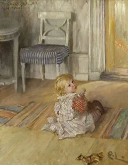 Young Girl Prints: Pontus, 1890. Creator: Carl Larsson