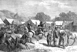 Pony Prints: Pony Fair in the New Forest, 1871. Creator: Unknown