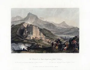 The Poo Ta La, or Great Temple near Zhehol, Tartary, China, c1840. Artist: James Tingle