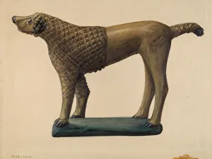 Poodle, c. 1937. Creator: Mina Lowry