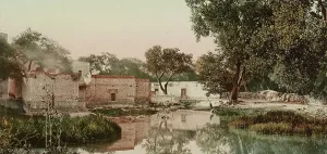 Photochrom Print Prints: The Pool, Aguas Calientes, between 1884 and 1900. Creator: William H. Jackson