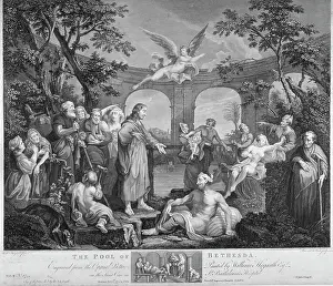 Teaching Hospital Prints: The Pool of Bethesda, 1772. Creator: Unknown