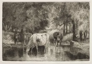 Peter Moran Prints: The Pool. Creator: Peter Moran (American, 1841-1914)
