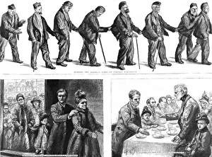East London Prints: The Poor Blind at the East End; Stepney Workhouse and St