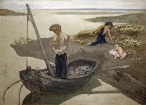 Chavannes Pierre Cecil Puvis Prints: The Poor Fisherman, 1879. Artist: Pierre Puvis de Chavannes
